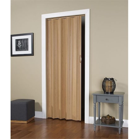 Perfectpatio 36 x 96 in. Via Oak Vinyl Folding Door PE3028837